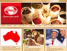 Tablet Screenshot of hela.com.au